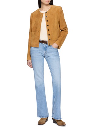 模特儿示范图 - 点击放大 - MOTHER - Jinx Sneak Light Wash Jeans