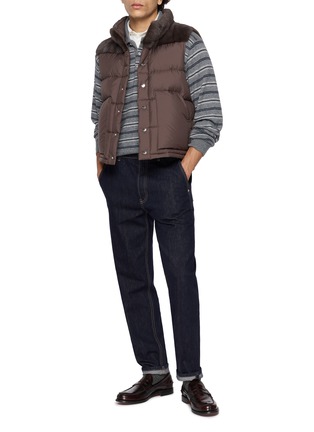 模特儿示范图 - 点击放大 - KRUF - Mink Panel Down Gilet
