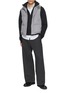 模特儿示范图 - 点击放大 - KRUF - Mink Lined Stand Collar Down Gilet