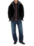 模特儿示范图 - 点击放大 - KRUF - Reversible Stand Collar Mink Fur Cashmere Vest