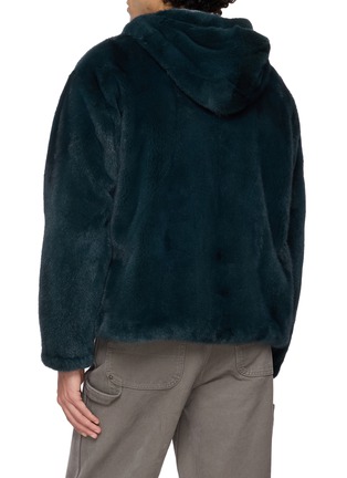 背面 - 点击放大 - KRUF - Hooded Zip Up Mink Fur Jacket