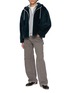 模特儿示范图 - 点击放大 - KRUF - Hooded Zip Up Mink Fur Jacket