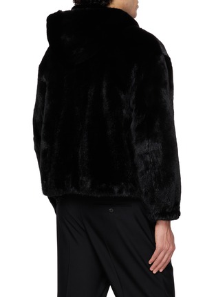 背面 - 点击放大 - KRUF - Hooded Zip Pocket Mink Fur Jacket