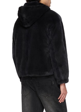背面 - 点击放大 - KRUF - Hooded Zip Pocket Mink Fur Jacket