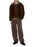 模特儿示范图 - 点击放大 - KRUF - Hooded Zip Pocket Mink Fur Jacket