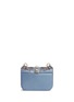 背面 - 点击放大 - VALENTINO GARAVANI - 'Rockstud Lock' small crystal embellished leather chain bag