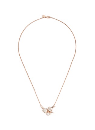 首图 - 点击放大 - SHAUN LEANE - Small branch pendant diamond and cultured pearl necklace