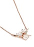 模特儿示范图 - 点击放大 - SHAUN LEANE - Small branch pendant diamond and cultured pearl necklace