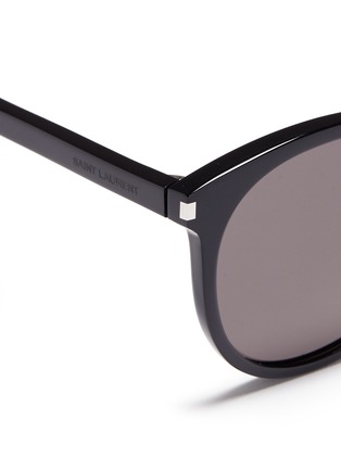 细节 - 点击放大 - SAINT LAURENT - Classic 6圆形板材oversize太阳眼镜