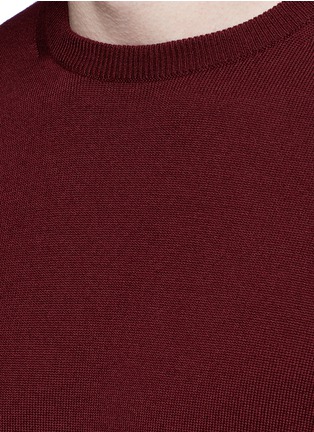 细节 - 点击放大 - INCOTEX - 单色羊毛针织衫