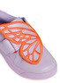 细节 - 点击放大 - SOPHIA WEBSTER - BIBI LOW TOP MINI幼儿款蝴蝶翅膀刺绣拼贴真皮运动鞋