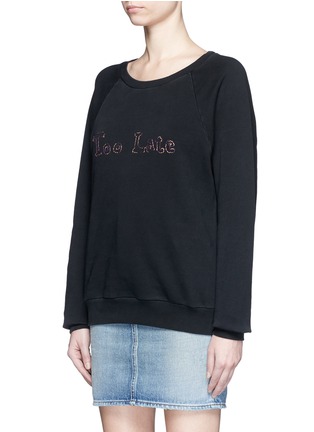 正面 -点击放大 - SAINT LAURENT - 字母刺绣纯棉卫衣