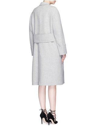 背面 - 点击放大 - ALEXANDER MCQUEEN - 羊毛混羊绒双排扣大衣