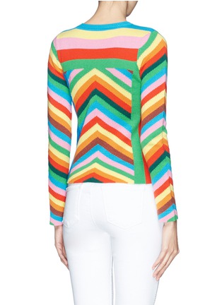 背面 - 点击放大 - VALENTINO GARAVANI - 1973彩色条纹羊绒针织衫
