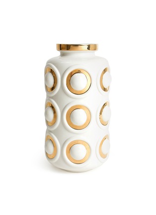 首图 –点击放大 - JONATHAN ADLER - Futura镀金圆纹陶瓷花瓶