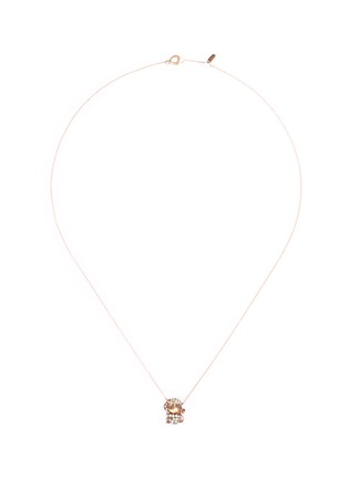 首图 - 点击放大 - BAO BAO WAN - 小小系列钻石猴子18K玫瑰金项链