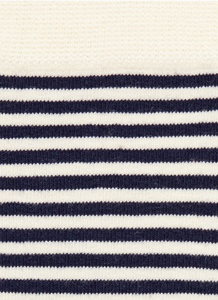 细节 - 点击放大 - HAPPY SOCKS - 条纹拼接混棉袜子