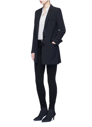 模特示范图 - 点击放大 - J BRAND - MIRANDA锥形弹力九分裤