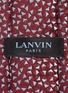细节 - 点击放大 - LANVIN - 三角形波点刺绣真丝领带