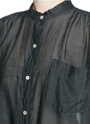 细节 - 点击放大 - ISABEL MARANT ÉTOILE - Lixy单色棉混丝衬衫