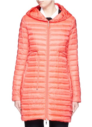 首图 - 点击放大 首图 - 点击放大 - Moncler - 'Barbel' drawstring waist hooded long down jacket
