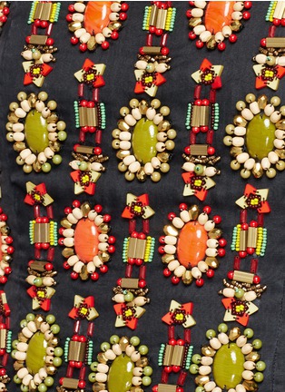 细节 - 点击放大 - ALICE + OLIVIA - SARAPHINA露肩珠饰束身衣