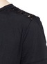 细节 - 点击放大 - VALENTINO GARAVANI - 镂空刺绣混棉T恤