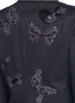 细节 - 点击放大 - VALENTINO GARAVANI - 蝴蝶刺绣布带拼贴外套
