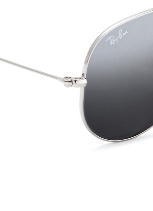 细节 - 点击放大 - RAY-BAN - 'Aviator Large Metal' mirror sunglasses