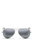 首图 - 点击放大 - RAY-BAN - 'Aviator Large Metal' mirror sunglasses