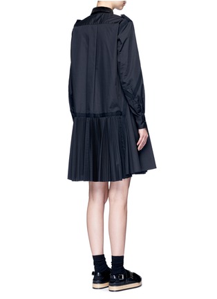 背面 - 点击放大 - SACAI - 布条边饰百褶拼接连衣裙