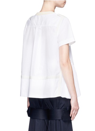 背面 - 点击放大 - SACAI - 布条边饰百褶拼接上衣