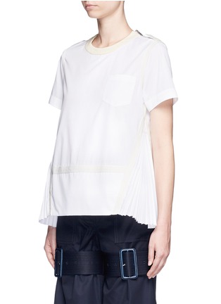 正面 - 点击放大 - SACAI - 布条边饰百褶拼接上衣