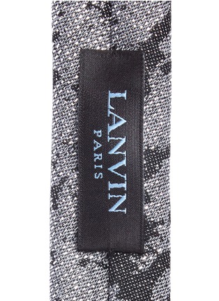 细节 - 点击放大 - LANVIN - 泼墨效果窄版羊毛领带