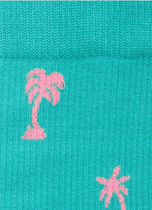 细节 - 点击放大 - HAPPY SOCKS - 棕榈树图案袜子
