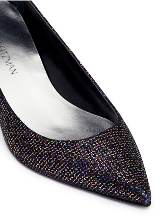 细节 - 点击放大 - STUART WEITZMAN - Discopoco仿水晶装饰闪粉高跟鞋