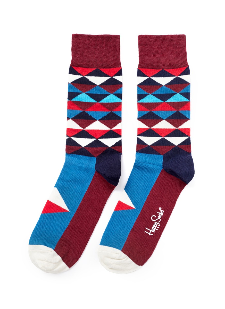 产品编号:  500198656          happy socks袜子,拼色三角