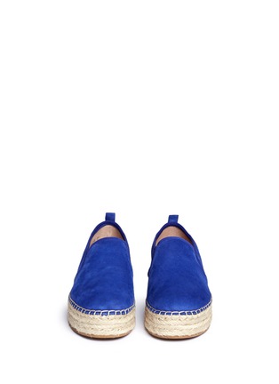 正面 -点击放大 - SAM EDELMAN - CARRIN麂皮麻编厚底鞋