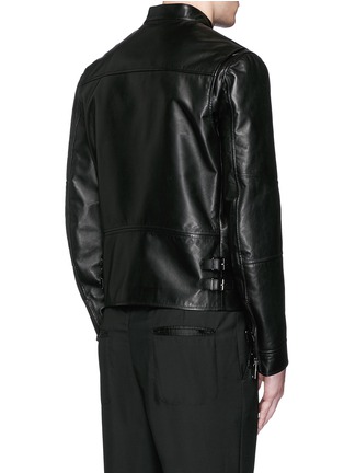 背面 - 点击放大 - VALENTINO GARAVANI - SUPER-H蝙蝠侠标志真皮外套