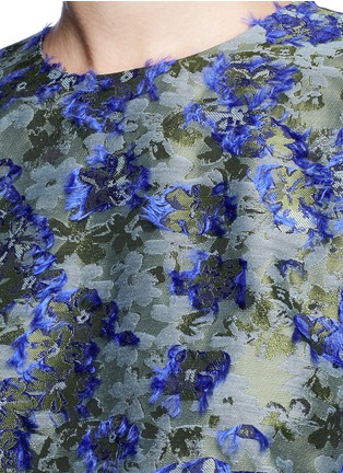 细节 - 点击放大 - ANAÏS JOURDEN - 花卉迷彩毛饰上衣