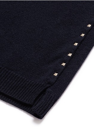 细节 - 点击放大 - VALENTINO GARAVANI - 铆钉装饰羊绒针织衫