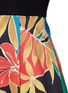 细节 - 点击放大 - ALICE + OLIVIA - KOURTNEY木槿花图案褶裥连衣裙