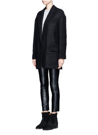正面 -点击放大 - ISABEL MARANT - Ilaria混羊毛粗花呢大衣