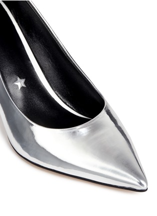 细节 - 点击放大 - PEDDER RED - 镜面皮革尖头细跟鞋