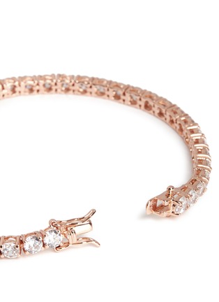 细节 - 点击放大 - CZ BY KENNETH JAY LANE - 方晶锆石网球手链