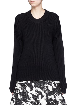  - NEIL BARRETT - 腰带圆领针织衫