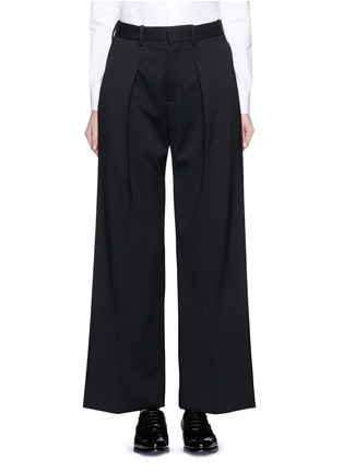 首图 - 点击放大 - NEIL BARRETT - 单色斜纹混羊毛阔腿裤