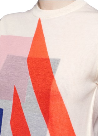 细节 - 点击放大 - ACNE STUDIOS - BASIL几何图案混棉针织衫