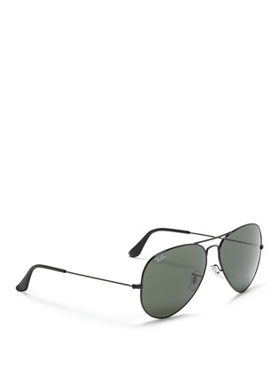 模特示范图 - 点击放大 - RAY-BAN - 'Aviator Large Metal II' sunglasses