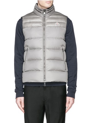 首图 - 点击放大 首图 - 点击放大 - MONCLER - 亮面拼接无袖羽绒服
